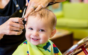 happy baby haircut